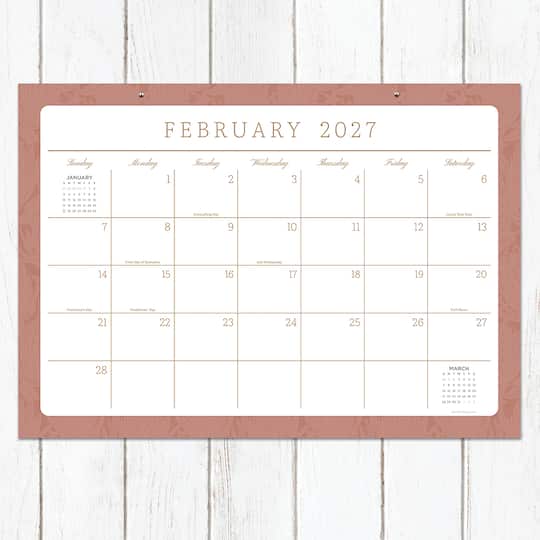 2027 Artisan Legacy Medium Desk Pad Monthly Blotter Calendar